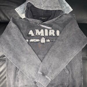 AMIRI Gray Sweatshirt Hoodie Casual Streetwear